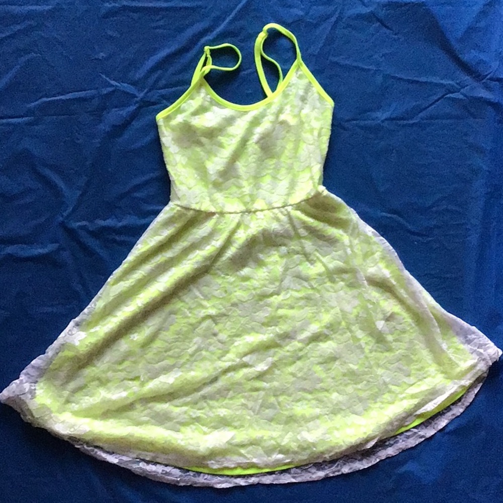 Lace neon dress